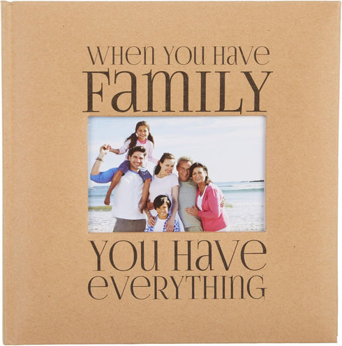 Malden International Designs Family Memo Photo Brag Book, 2-Up, 160-4x6, Tan