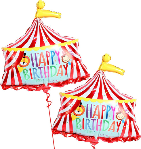 Katchon Circus Tent Carnival Balloons - Giant 30 Inch, Pack of 2, Carnival Theme Party Decorations