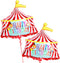 Katchon Circus Tent Carnival Balloons - Giant 30 Inch, Pack of 2, Carnival Theme Party Decorations