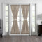 Elrene Home Fashions Colette Faux-Silk French Door Window Panel, 54 in x 72 in (1 Panel), Taupe