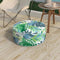Patio Inflatable Ottoman, 21x9 Inch Portable Stool Ottoman with Handle, Outdoor Round