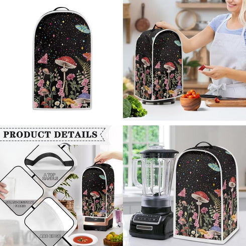 Mushroom Butterfly 4 Slice Toaster Cover, Waterproof Dust Protector for Bread Maker Oven, Keeps Clean & Safe