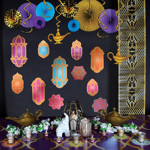 Foil Lantern & Mandala Cutouts Pack of 2