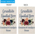 ZJXHPO Grandparents Garden Flag, Spoiled Here Grandma & Grandpa's House Outdoor Yard Banner