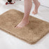 MIULEE Non Slip Bathroom Rug Bath Mats, 20x30 Light Brown, Absorbent Thick Soft Microfiber, Machine Washable