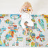 120 78cm 2 J05910 Janod - Children's Car Rug - City Theme - Soft & Non-Slip - Urban Pattern - Play Rug for Girls