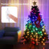 CoziTech Dimmer Rainbow Fairy String Curtain Lights with Touch Switch, Hanging LED Icicle Rainbow Lights Curtain