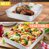 E-far 9x9 Inch Square Cake Pan, Stainless Steel Non-Toxic Bakeware for Lasagna, Brownies, Casseroles, 2 Inch Deep