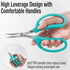 Beaditive Culinary Herb Scissors - Compact 6.5-Inch Stainless Steel Kitchen Scissors for Snipping Fresh Herbs