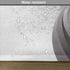 Ambesonne Grey Place Mats Set of 4, Vintage Damask Inspired Wavy Stripes with Flowers, Washable