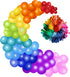 Runch 100pcs Latex Balloons, 12inch Multicolor, Premium Thick Balloons for Birthday, Party, Christmas, Wedding
