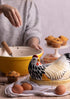 21 16.5 18 cm Mason Cash Mother Chip Resistant Hen Nest Egg Storage, Ceramic, Multi-Colour, x x