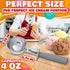 4 oz Ice Cream Scoop with Trigger Release #8, Stainless Steel Tool for Baking, Cookies, and Desserts, Easy-to-Clean