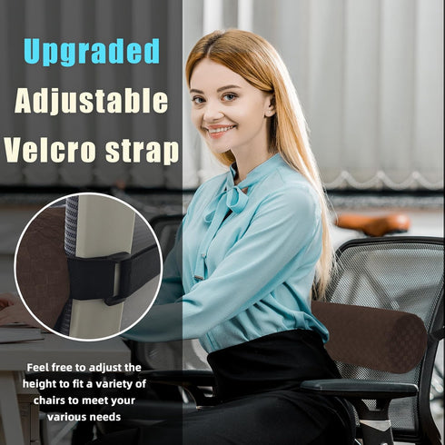 coceyese Long-15 4.3'') Lumbar Roll Pillow for Lower Back, Lumbar Support Foam Roll Cushion with Pillowcase