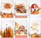 Bencailor 6 Pcs Thanksgiving Kitchen Towels Fall Pumpkins Dish Towels Maple Leaf