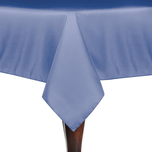 Ultimate Textile 60 x 60-Inch Periwinkle Blue Square Polyester Linen Tablecloth