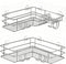 2-Pack SUS304 Corner Shower Shelves - Adhesive Shower Organizer for Shampoo &