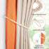 Set 2 Wood Bead Curtain Tiebacks, KLOGTSIND of Curtain Holdbacks for Thin or Thick Window Draperies, Boho Farmhouse