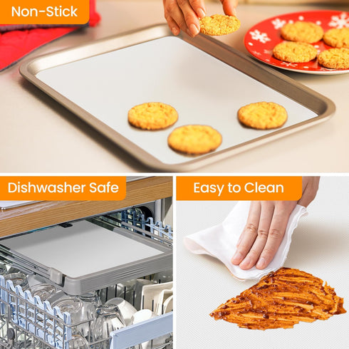 Silicone Baking Mat Roll - Best German Silicone, Heat Resistant Non-Stick Dough Mat for Countertop Protector