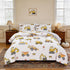 ZRNBAST Construction Queen Bedding Sets for Boys Kids Beige Cartoon Cars Excavator