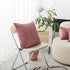 Home Brilliant Pink Pillow Cover 18x18 Striped Velvet Corduroy Decorative Throw Pillows for Girls Room, Dry Rose Pink