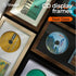 SHAELPII Album CD Display Frame with Real Glass, Signed Music Disc Wooden Case for Tabletop&Wall mount,Autograph