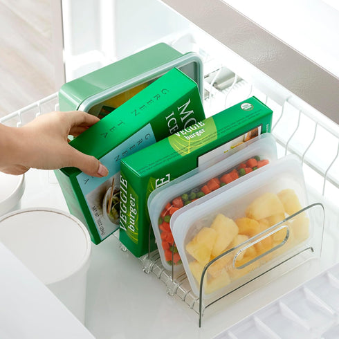 YouCopia FreezeUp Freezer Rack, 12" BPA-Free Fridge Organizer with Adjustable Dividers for Frozen Food Storage