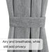 H.VERSAILTEX Charcoal Grey Linen French Door Curtains, Semi Sheer Light Reducing Privacy, 52" W x 72" L