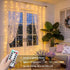 200 6.5ftx6.5ft JMEXSUSS LED Curtain Lights for Bedroom, Warm White Curtain Fairy Lights for Backdrop Indoor, USB