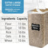 8.5L/287Oz (2 WHITE FEATHER SUPPLIES Extra Large Airtight Food Storage Containers PC) with Lids, Kitchen and Pantry