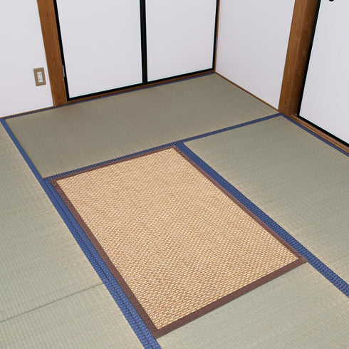 Beavorty Bamboo Rug Woven Straw Seat Cushion, Japanese Style Rattan Futon Sitting Pad for Zen Garden Yoga