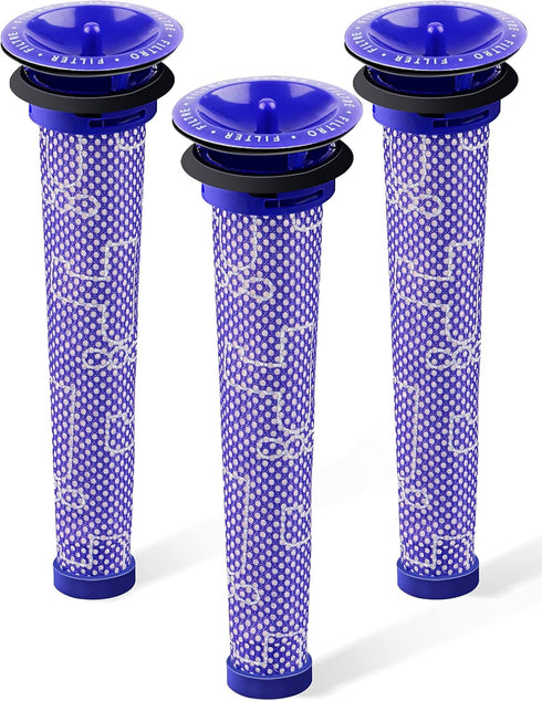3 Pack Pre Filters Replacement for Dyson V6 V7 V8 DC59 DC58, Compatible with Part 965661 01