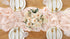 Light Peach Chiffon Table Runner, 27x120 Inches Long for Baby Shower and Wedding Decorations
