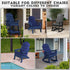 FUNBERRY Adirondack Chair Cushion, Thicken Comfy Cushions for Rocker Non Slip Fade Shield Waterproof High Back