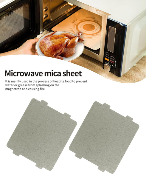 2 PCS Waveguide Cover - Universal Mica Sheet for Microwave Oven, Cut to Size, 108mmX99mm