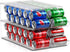 Sorbus Soda Can Organizer for Refrigerator Stackable Can Dispenser with Lid for