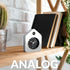 Fisura 3.8 2.9 1.8 in.1 Travel Alarm Clock Chrome. Silent Analog Clock with Non-Ticking Mechanism, Small Original