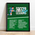 Soccer Life Lessons Motivational Wall Print, Positive Affirmations Decor for Home, Locker Room, Classroom, Dorm,