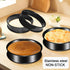 6 Pack Crumpet Rings, Nonstick English Muffin Rings, 4"-Round Stainless Steel Tart Molds for Cooking Baking