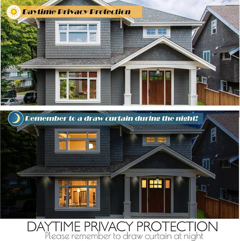 HIDBEA One Way Mirror Window Film for Daytime Privacy, Heat Control Anti UV Reflective Window Tint