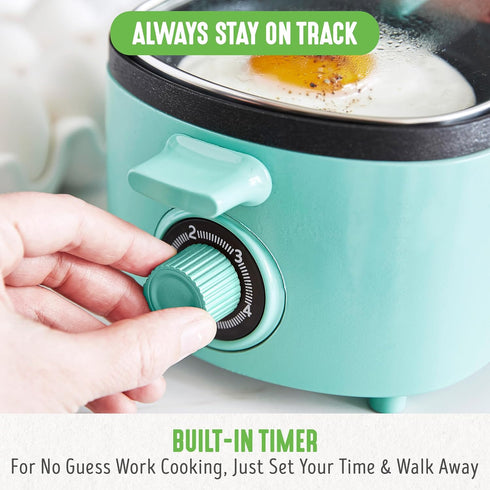 GreenLife 3-in-1 Breakfast Station, PFAS-Free Dual Griddles for Eggs, Meat, Pancakes & 2-Slice Toast Drawer