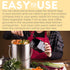 EPICA Countertop Compost Bin Kitchen, 1.3 Gallon, Odorless Composting Bin with Carbon Filters, Stainless Steel Kitchen