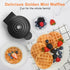 CROWNFUL Mini Waffle Maker, 4" Chaffle Maker with Non-Stick Surface, Easy to Clean, Recipe Guide Included