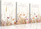 MALEDO 3Pcs Christian Nursery Canvas Wall Art Bible Verse Floral Pictures Wall