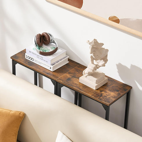 DALEMHOME 9.4 15.7 31.5 Inches, Console Table, Narrow Entryway Table, Thin Sofa Table, Behind Couch Table,for Hallway