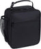 Black Lunch Box for Teens Boys Kids Men - Insulated Thermal Tote Cooler Bag for Girls Women, Portable and Reusable