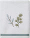 Avanti Linens Hand Towel, Soft & Absorbent Cotton Towel (Ombre Leaves Collection), 28.00" x 16.00", White