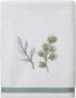 Avanti Linens Hand Towel, Soft & Absorbent Cotton Towel (Ombre Leaves Collection), 28.00" x 16.00", White