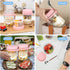 OcePor 6 Pack 16 oz Overnight Oats Containers with Lids and Spoons, Glass Mason Overnight Oats Jars with Removable