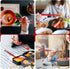 EORTA 10 Pairs Red Fiberglass Chopsticks, 24 CM, Reusable, Dishwasher Safe, Chinese Luck Words Printed